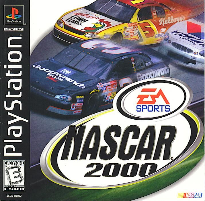 NASCAR 2000 box art for Playstation